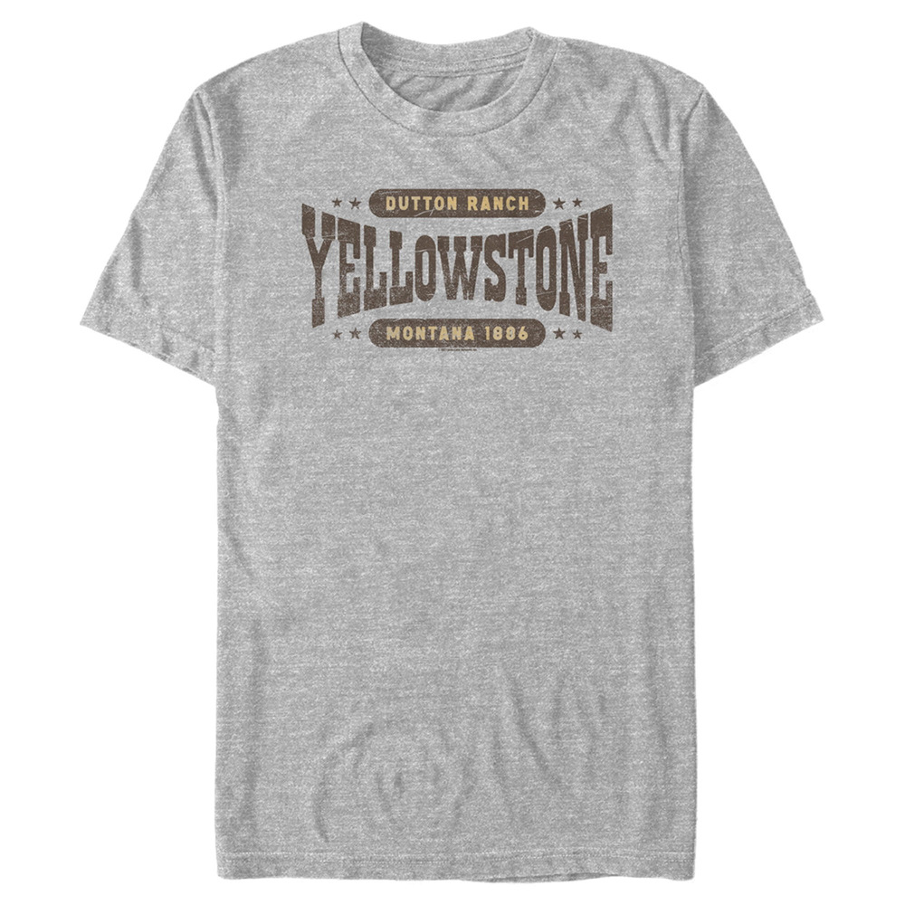 Mens Yellowstone Dutton Ranch Montana Est. 1886  Graphic T-Shirt